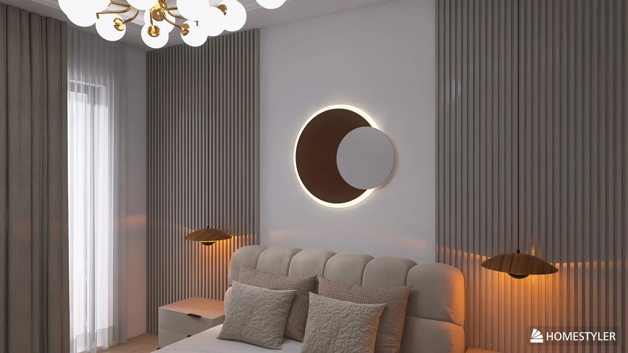 Design interior apartament în Bistrița - living urban dormitor 1