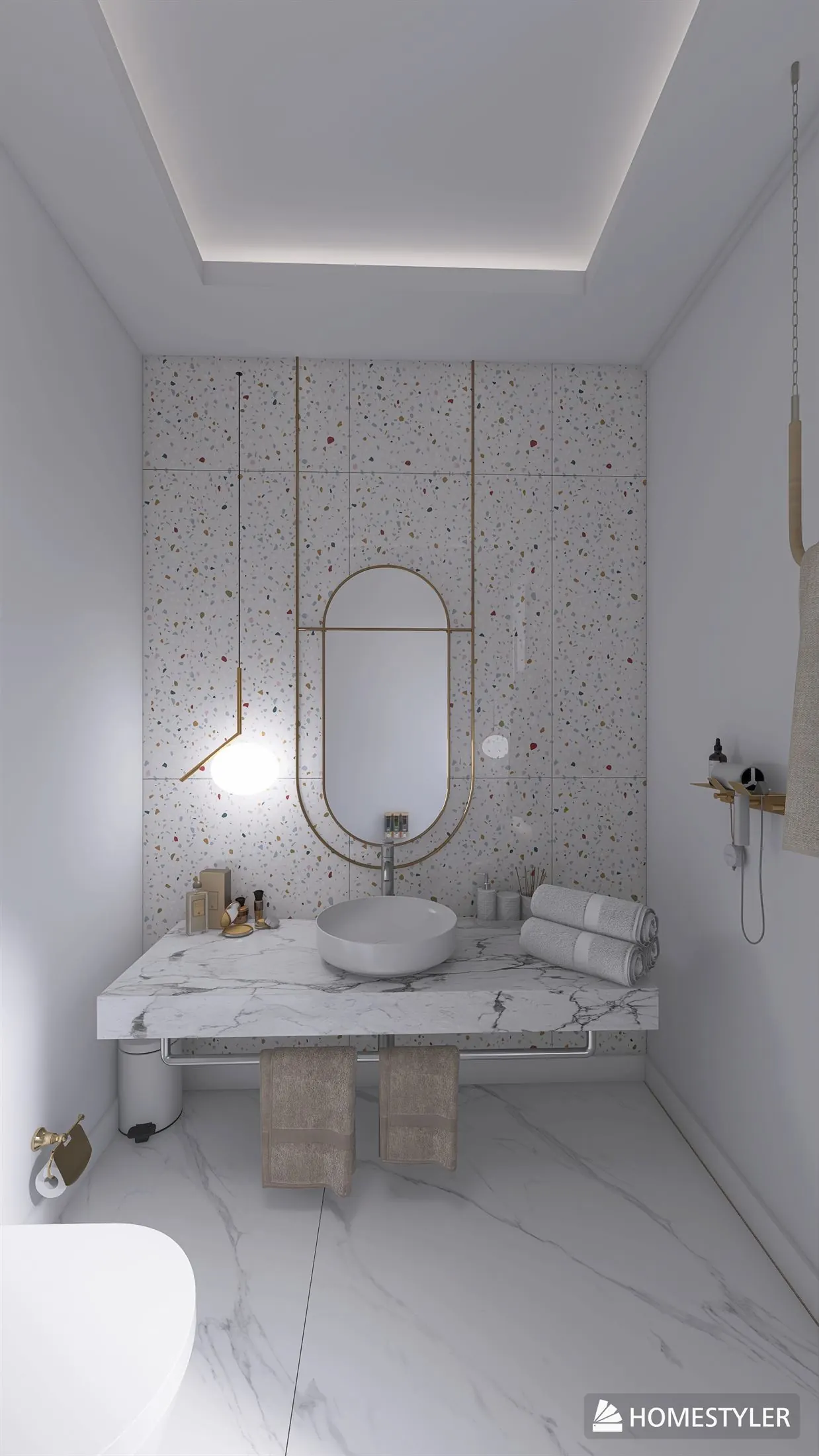 Design interior apartament în Bistrița - ambient modern baie 2