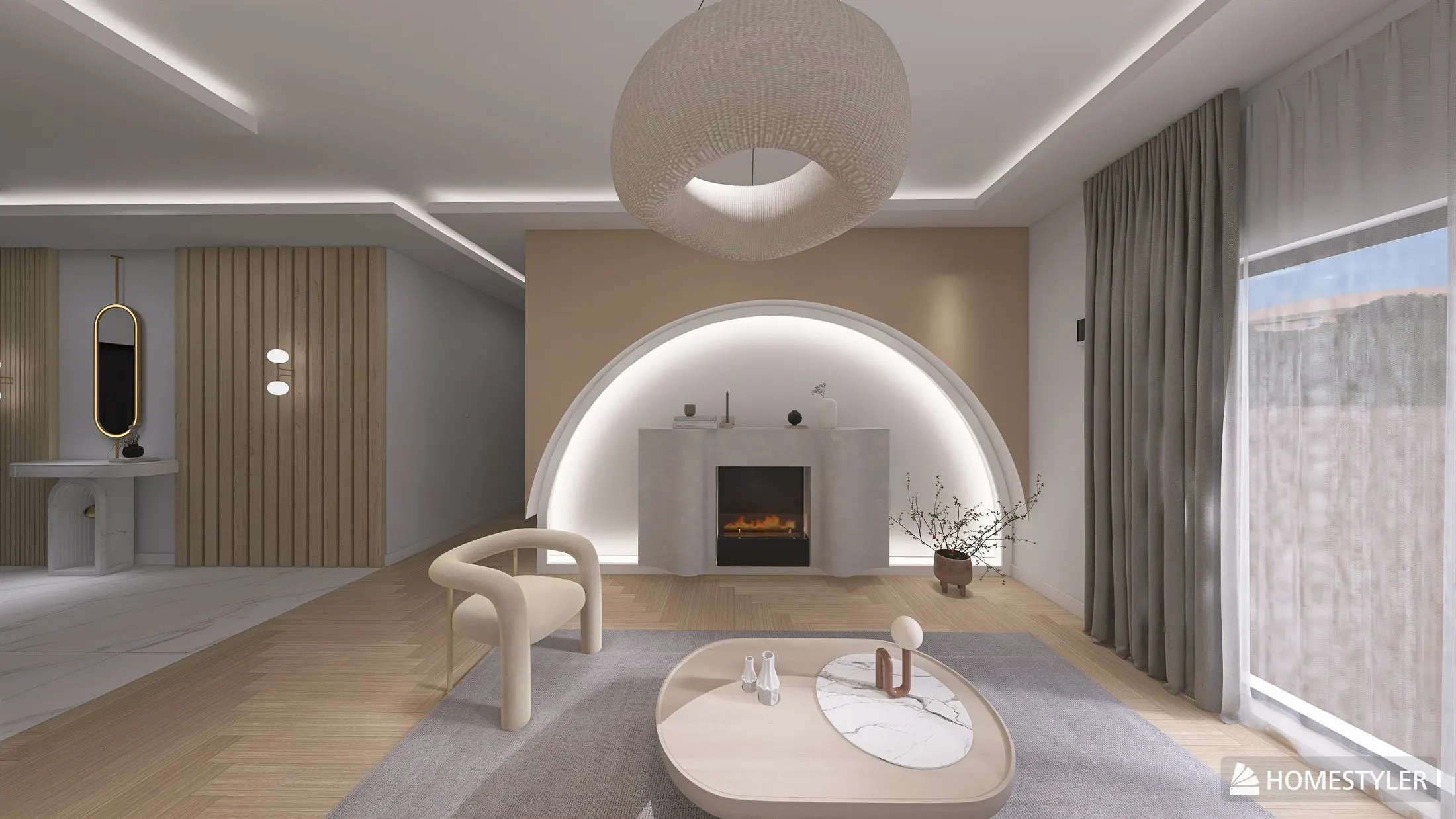 Design interior apartament în Bistrița - ambient modern living 1