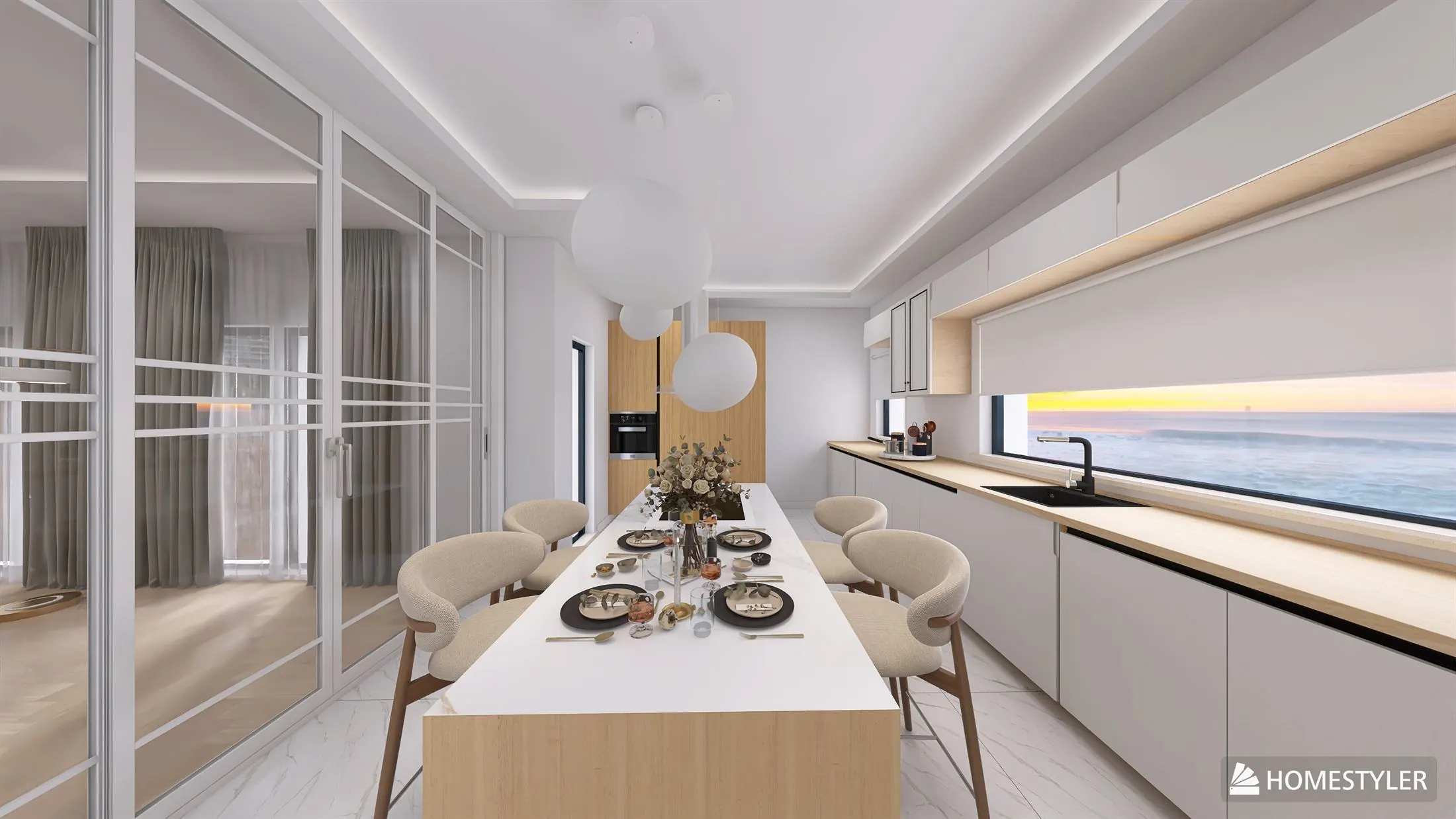 Design interior apartament în Bistrița - ambient modern spațiu 3