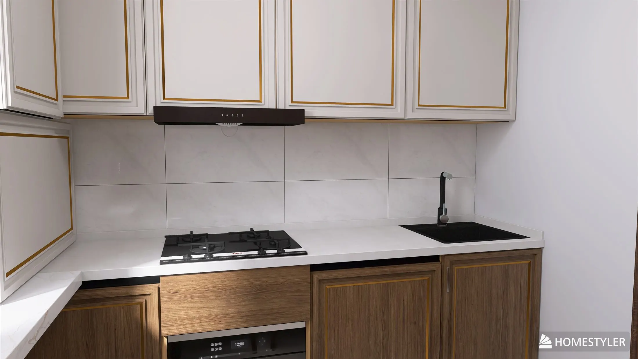 Design interior apartament în Bistrița - bucătărie deschisă 1