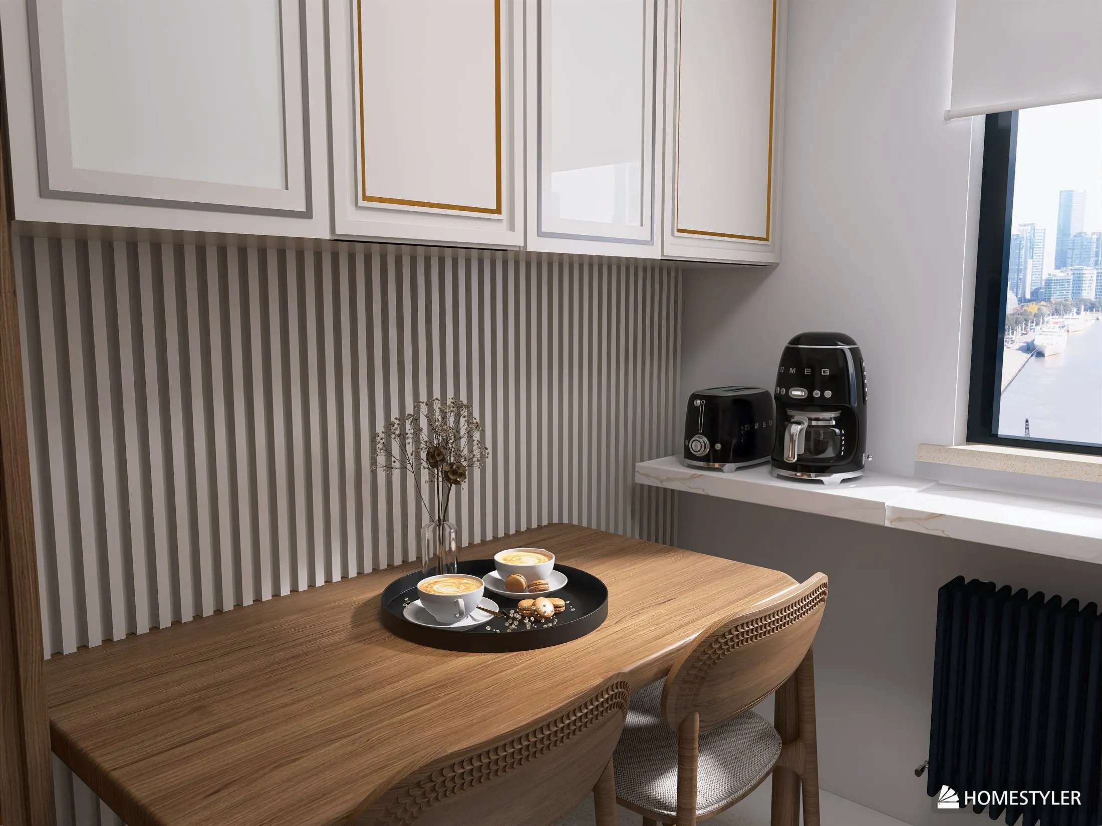 Design interior apartament în Bistrița - bucătărie deschisă 2