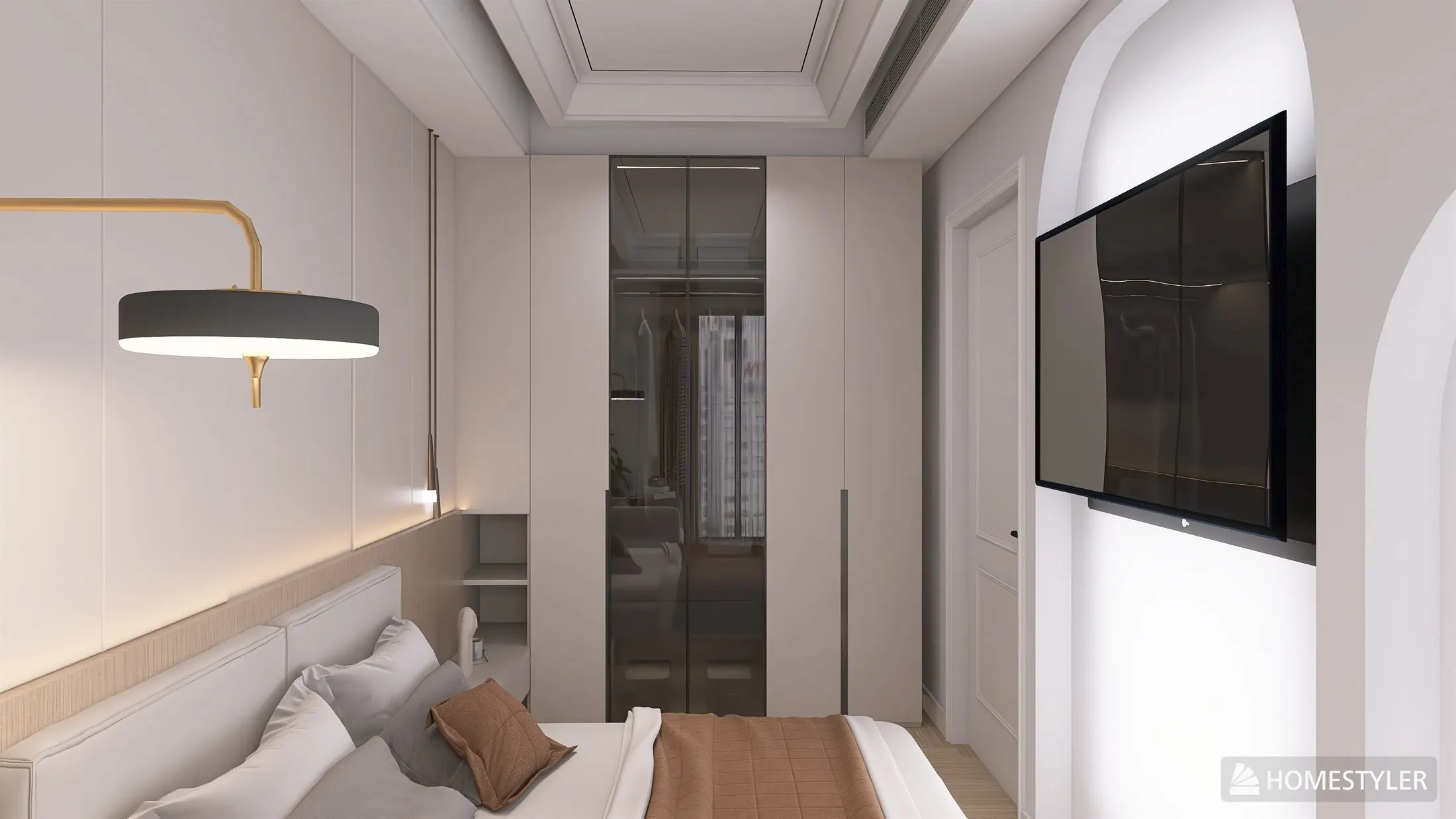 Design interior apartament în Bistrița - dormitor contemporan 1